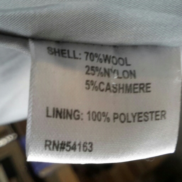 Calvin Klein Pea Coat Size 8 Wool/Cashmere - Picture 2 of 3